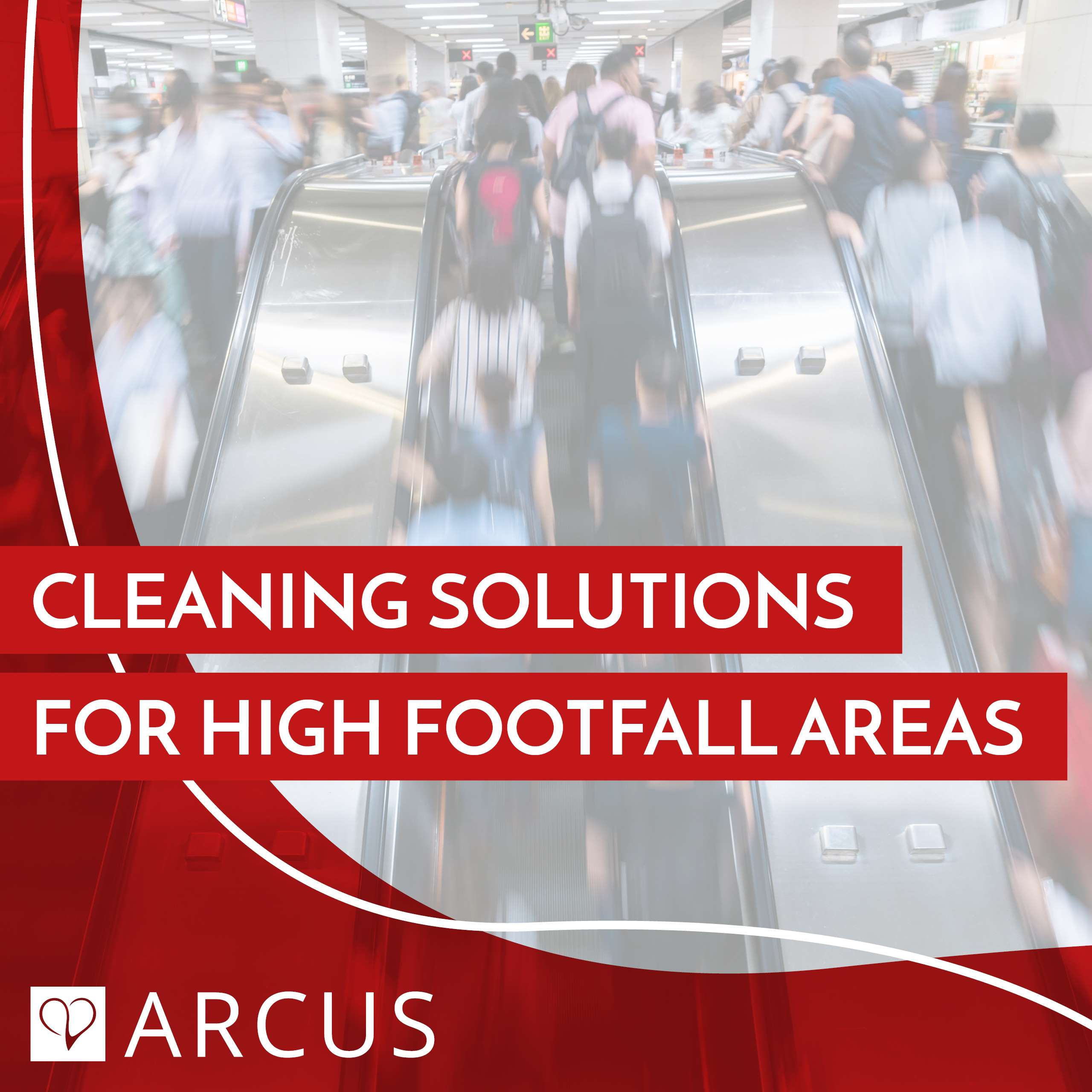 Cleaning solutions for high footfall areas